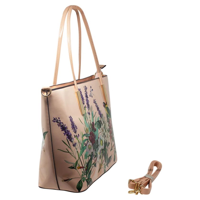 Spring Garden Tote bag In Pink