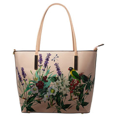Spring Garden Tote bag In Pink