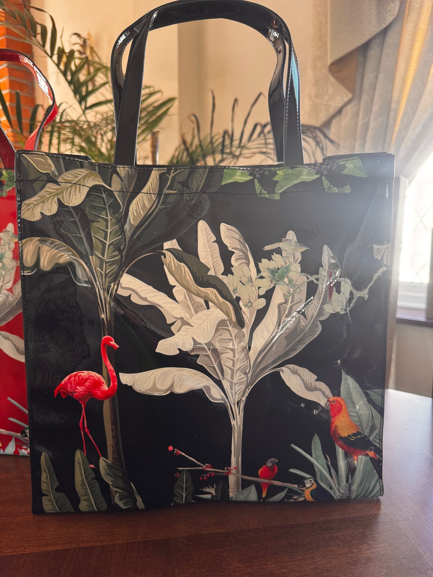 Tropical Garden Bag in Black