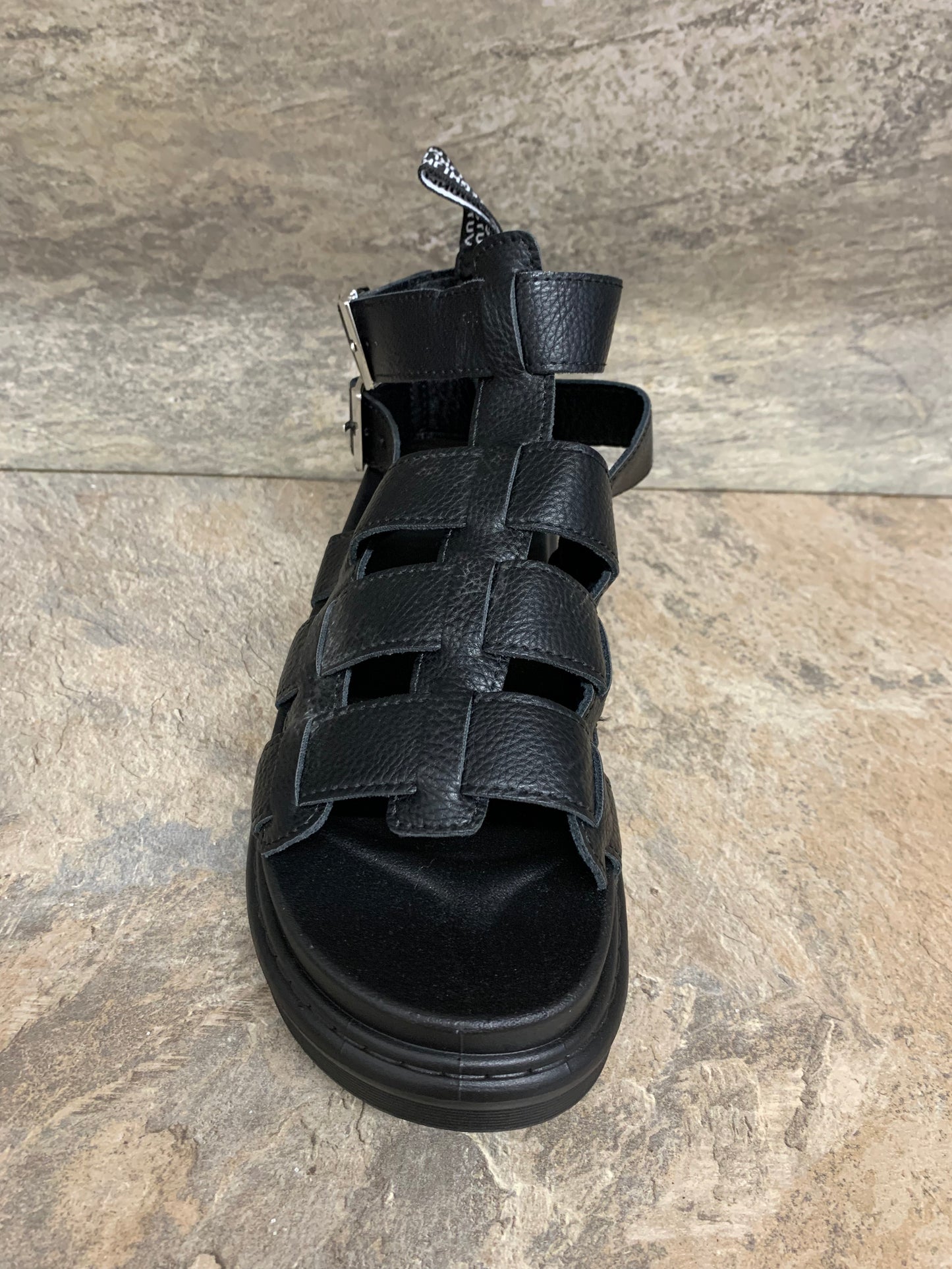 Black chunky gladiator sandals sizes 3-8