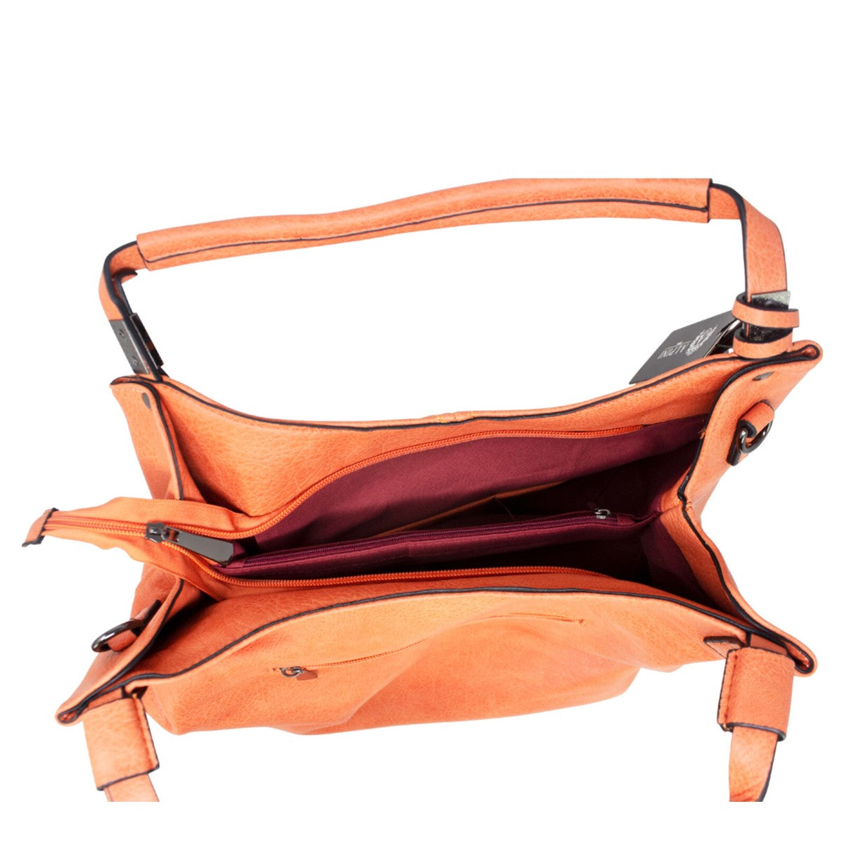 Sally Triple compartment Bag in Orange