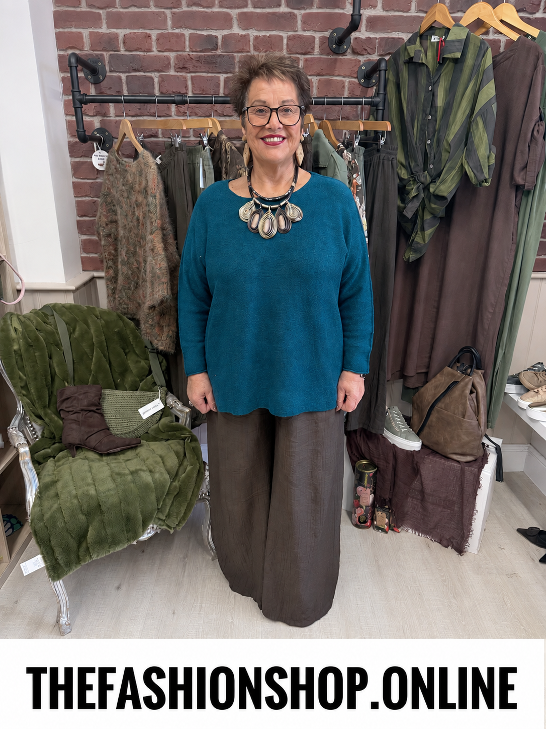 Esme teal soft jumper 16-22