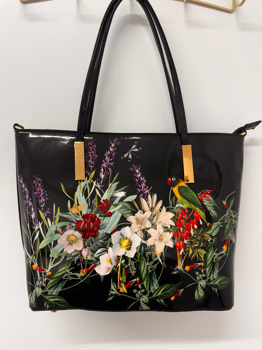 Spring Garden Tote bag In Black