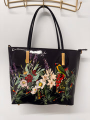Spring Garden Tote bag In Navy Blue