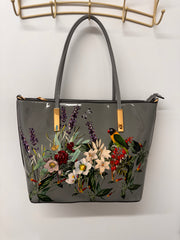 Spring Garden Tote bag In Grey