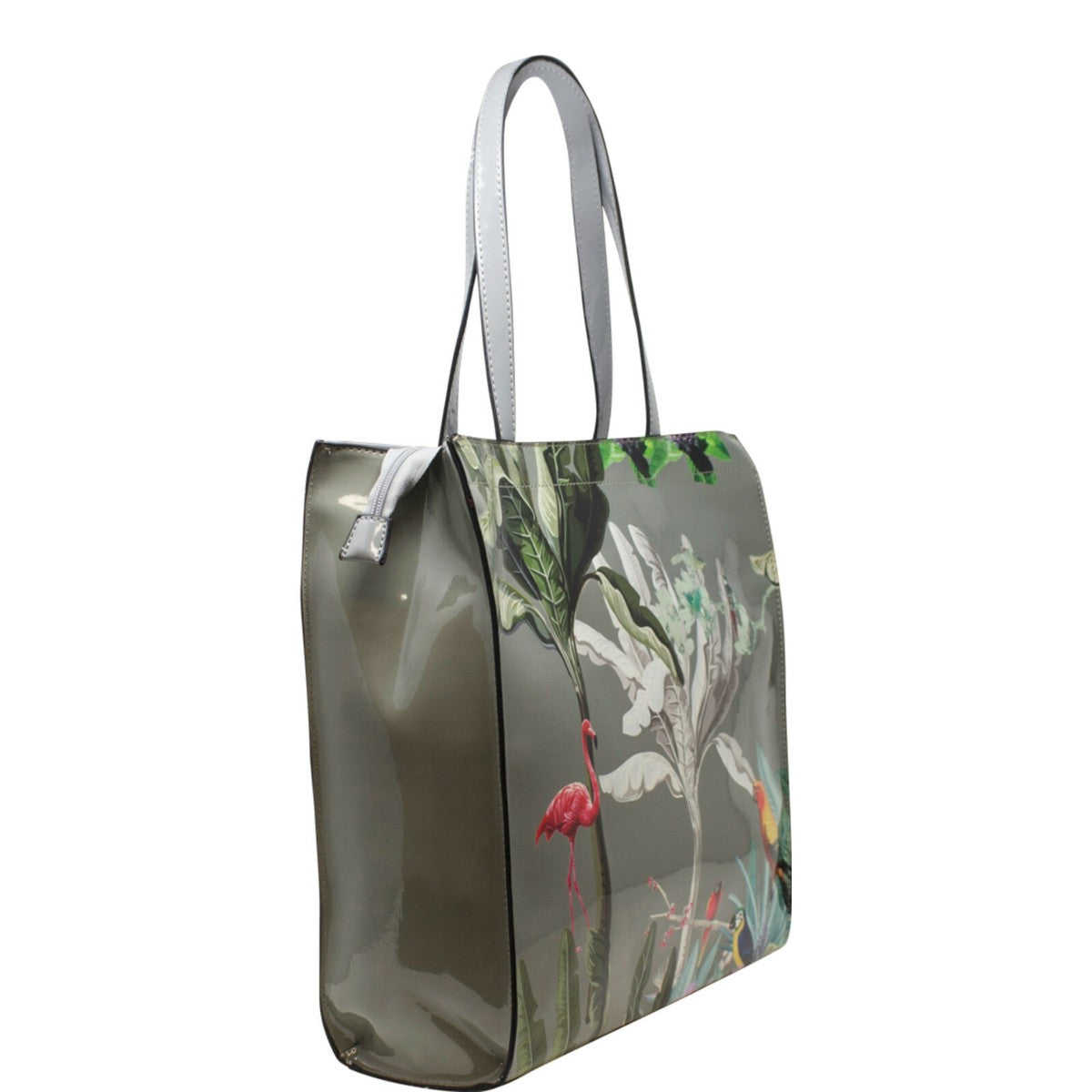 Tropical Garden Bag in Grey