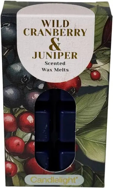 Candlelight pack of 8 wax melts Wild Cranberry and Juniper