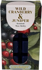 Candlelight pack of 8 wax melts Wild Cranberry and Juniper
