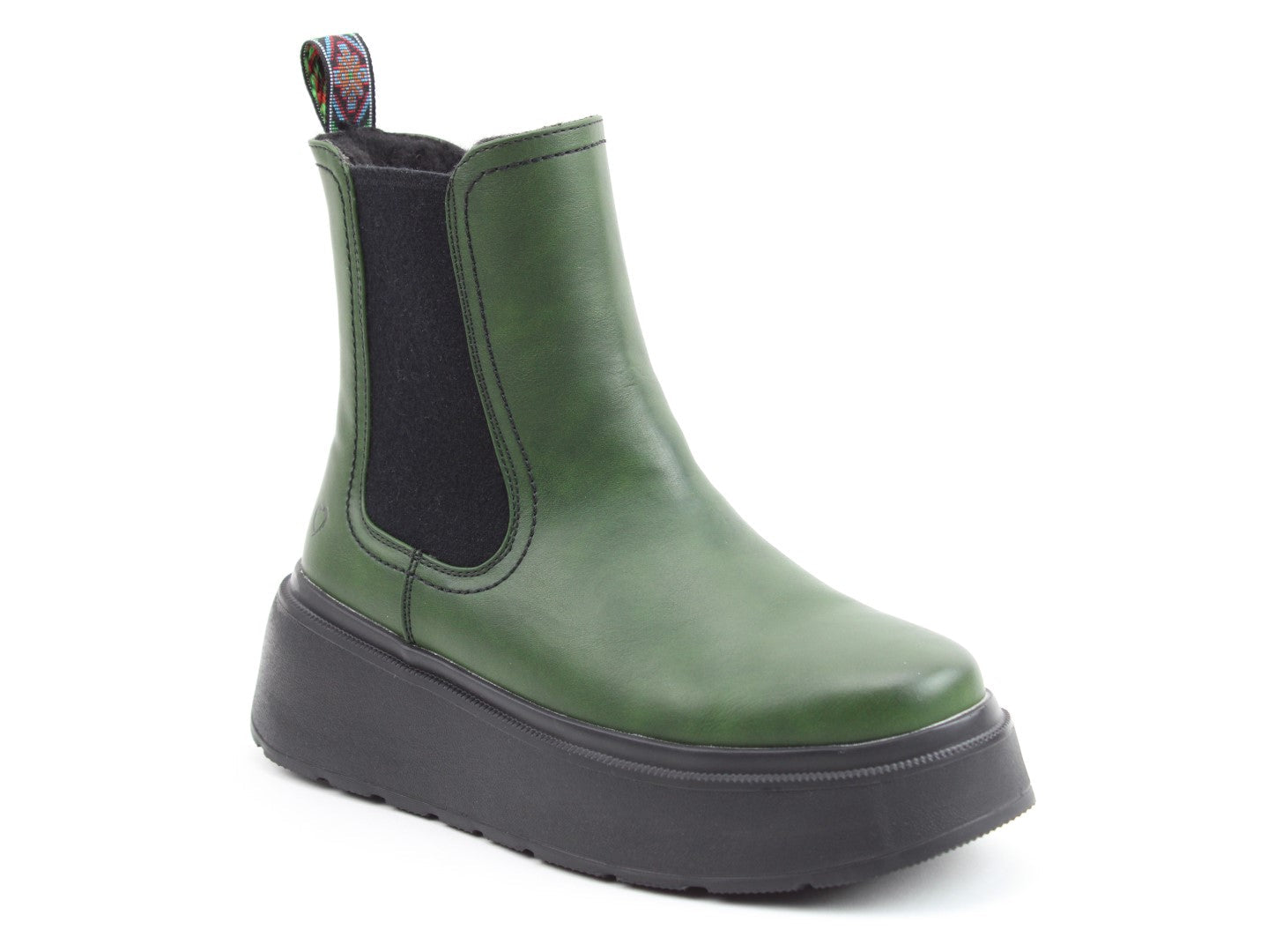 Heavenly Feet Nera Ankle Boot in Leaf Green sizes 4-8 (EU37-42)