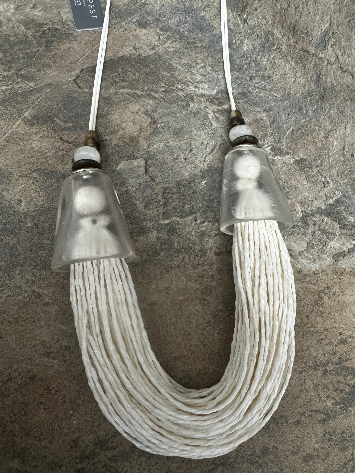 Sarah Tempest cream multi strand necklace