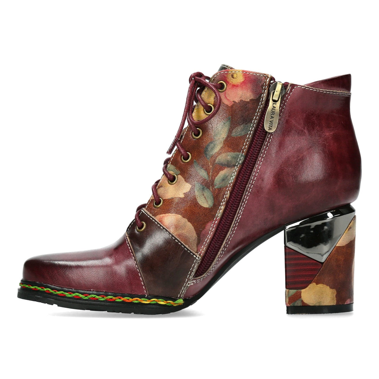 Laura Vita Maevao Leather Wine boots sizes 4-8 (37-41)