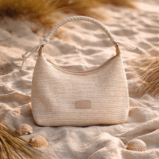 Ibiza Bleached Straw bag