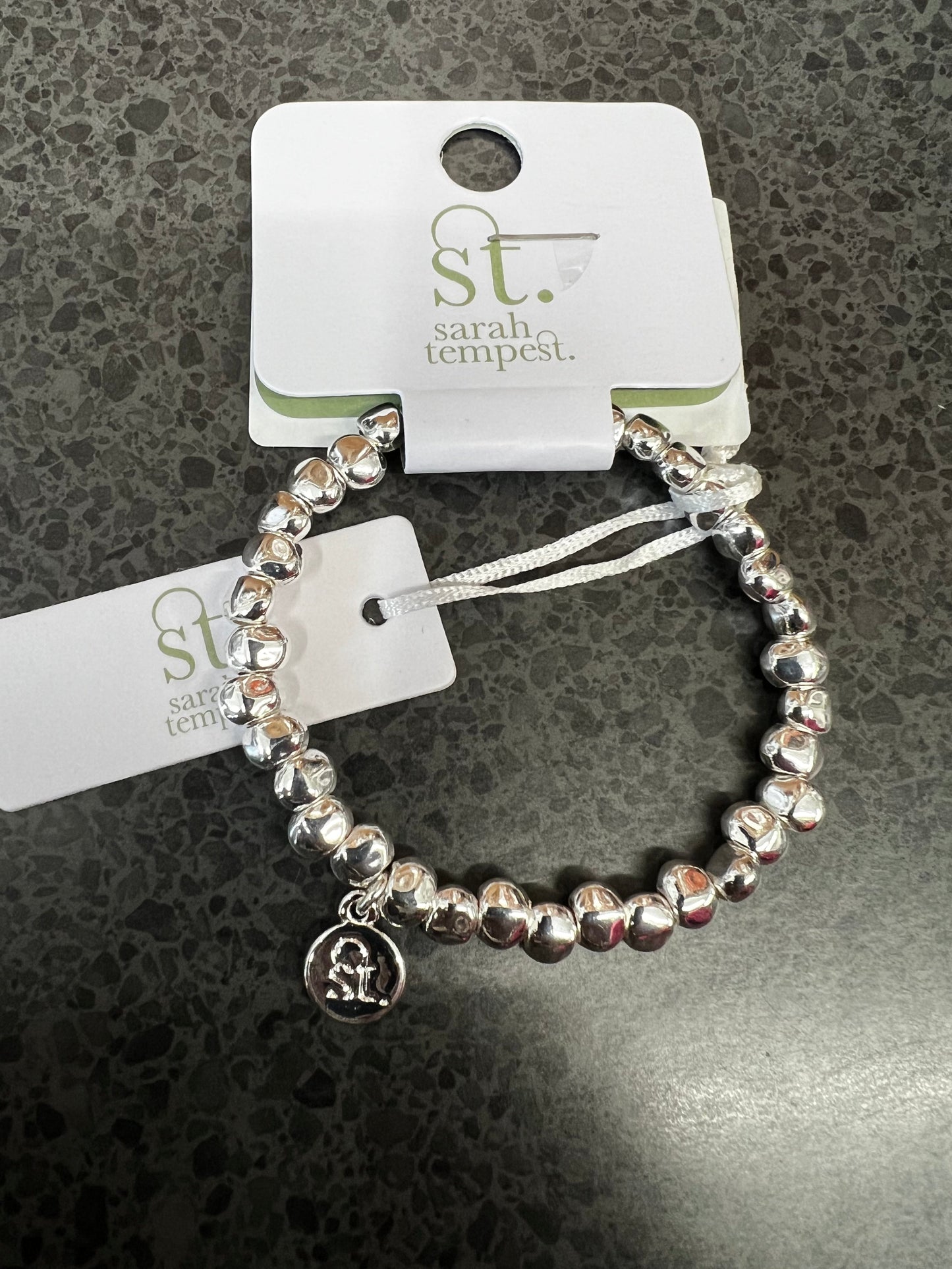 Sarah Tempest Silver stretch pebble bracelet