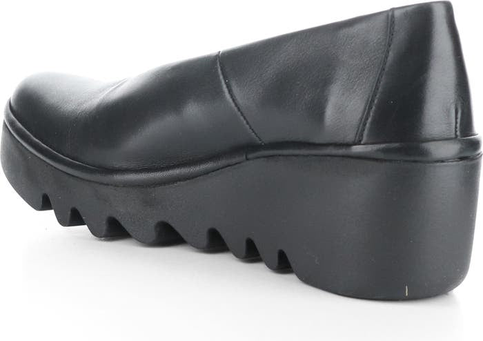 Fly of London Beso Dublin black leather wedge shoes sizes 4-8