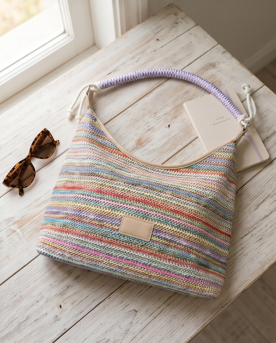 Ibiza Pastel Rainbow bag