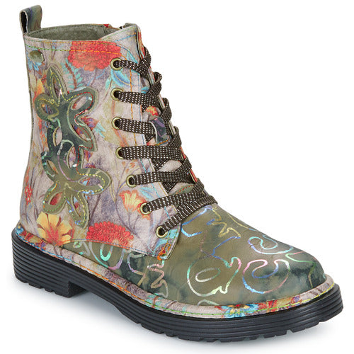 Laura Vita Incaso gris printed leather boot sizes 4-8