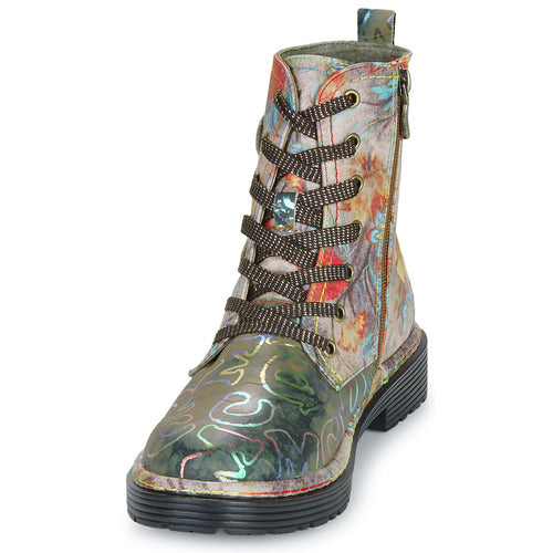 Laura Vita Incaso gris printed leather boot sizes 4-8