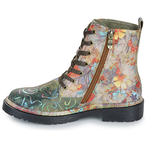 Laura Vita Incaso gris printed leather boot sizes 4-8