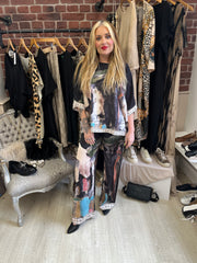 Parisian black silk mix co-ord 12-16