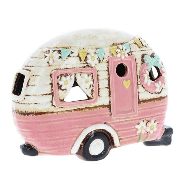 Village Pottery Pink Caravan Tea LIght