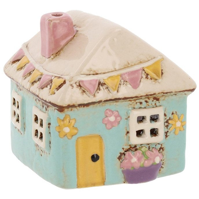 Village Pottery Garden Mini House Tealight