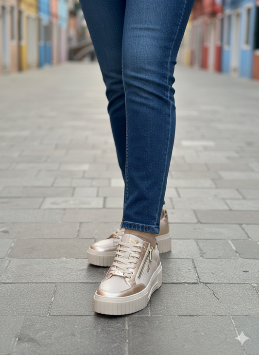 Marco Tozzi beige leopard platform trainers sizes 4-8 (37-42)