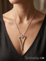 Sarah Tempest Silver Heart Necklace