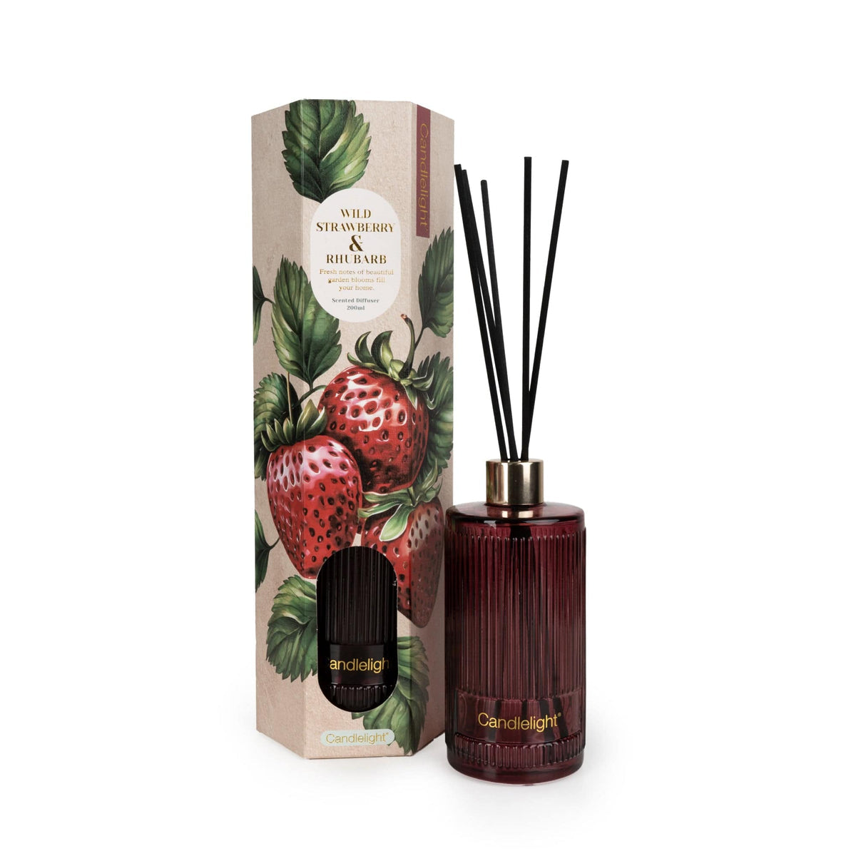 Candlelight Reed Diffuser Wild Strawberry and Rhubarb