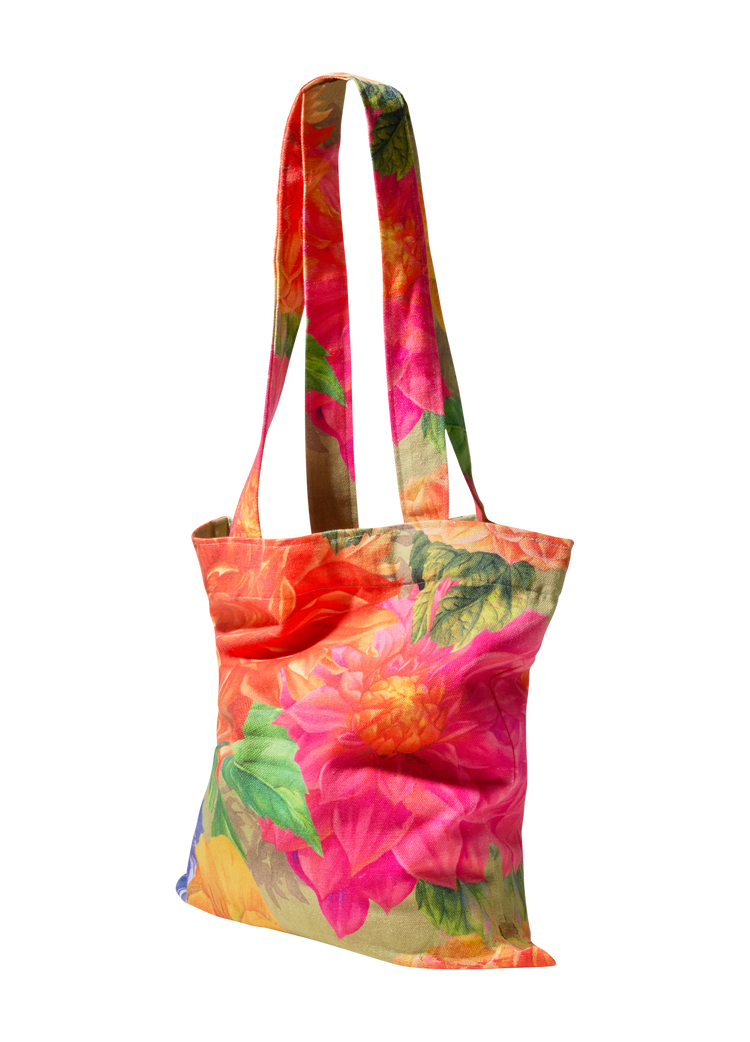 Powder Bountiful Blooms Canvas Tote Bag