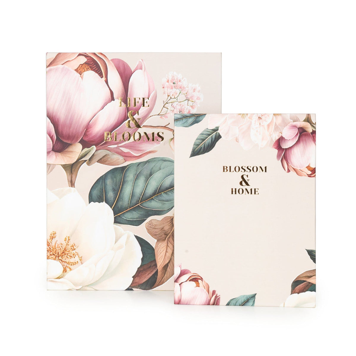 Candlelight Set of 2 book boxes Florals Peony And Water Lily