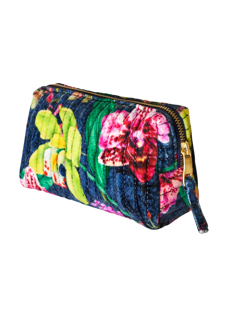 Powder Quilted Vanity Bag Exotic Evening in Ink