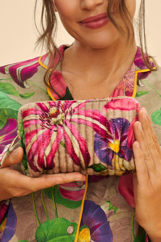 Powder Botanicals Small Quilted Vanity Bag