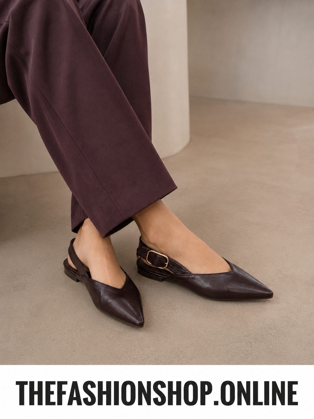 Orena mulberry pointed slingback sizes 3-8 (36-41)