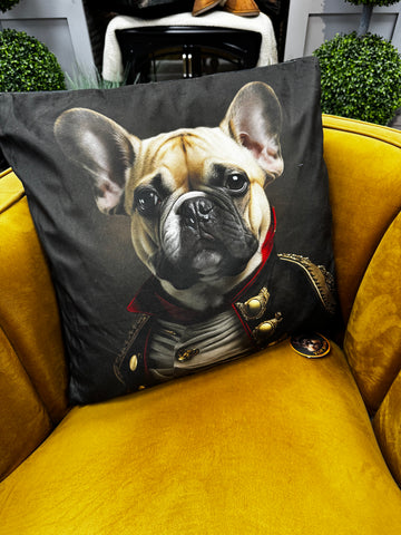 Top Dog Cushion Tan Frenchie