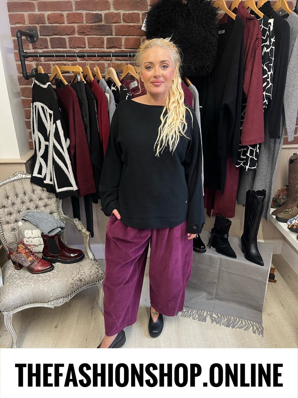 Riley black cashmere mix jumper 10-16