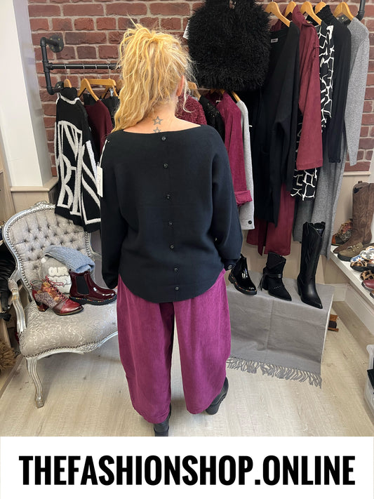Riley black cashmere mix jumper 10-16