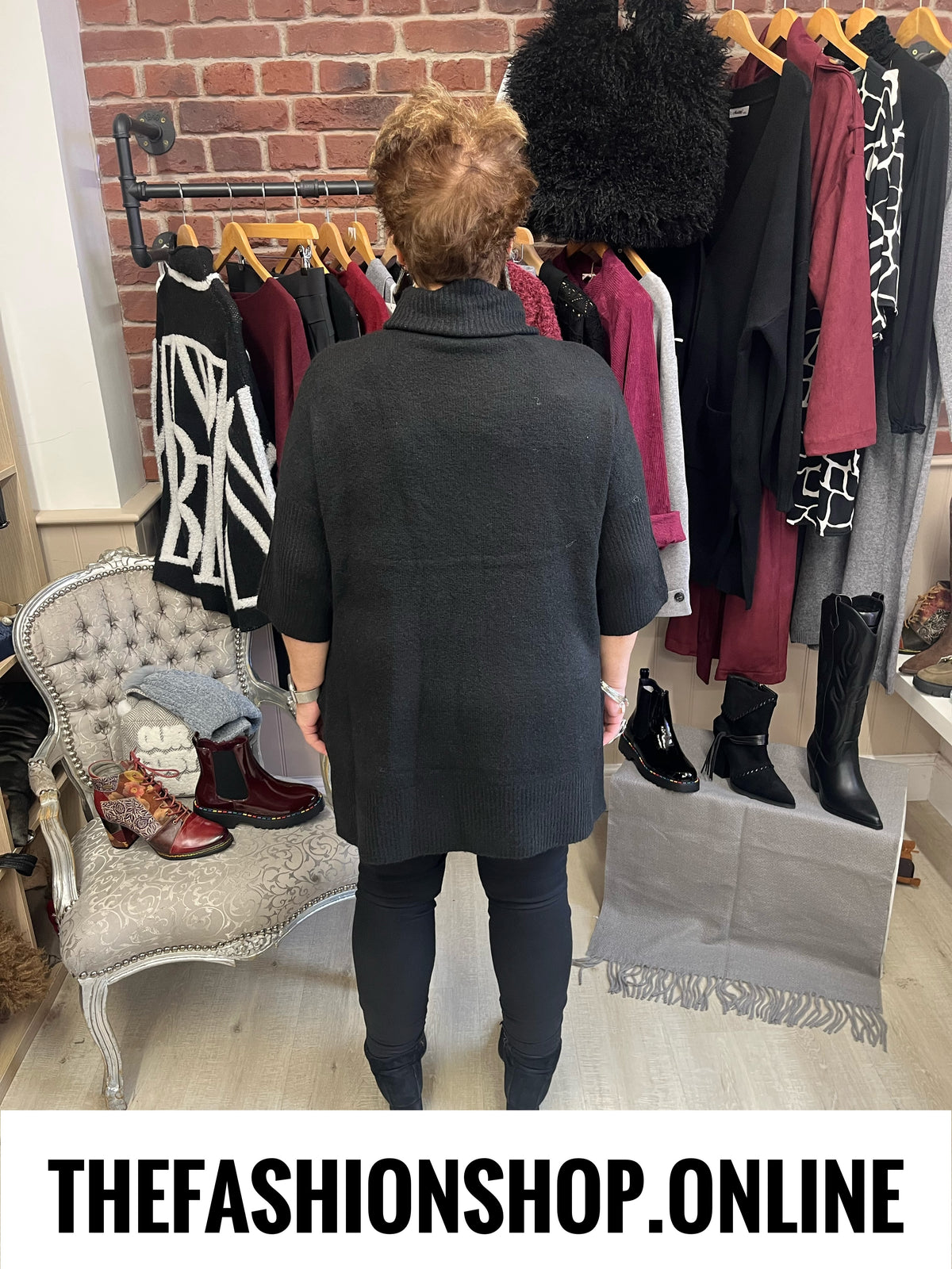 Black soft cowl neck jumper 10-16