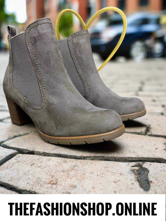 Marco Tozzi pepper heeled Chelsea ankle boot 4-9