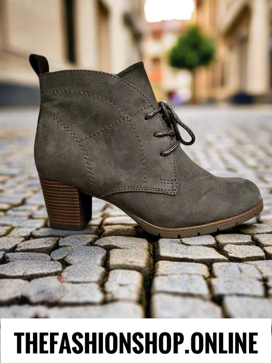 Marco Tozzi pepper heeled lace up boot 4-9