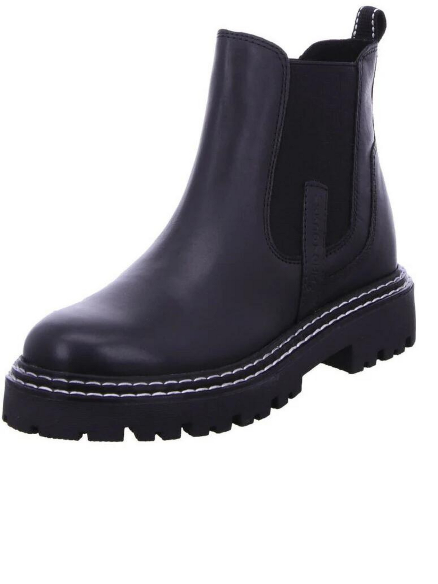 Black leather boots size 8 top