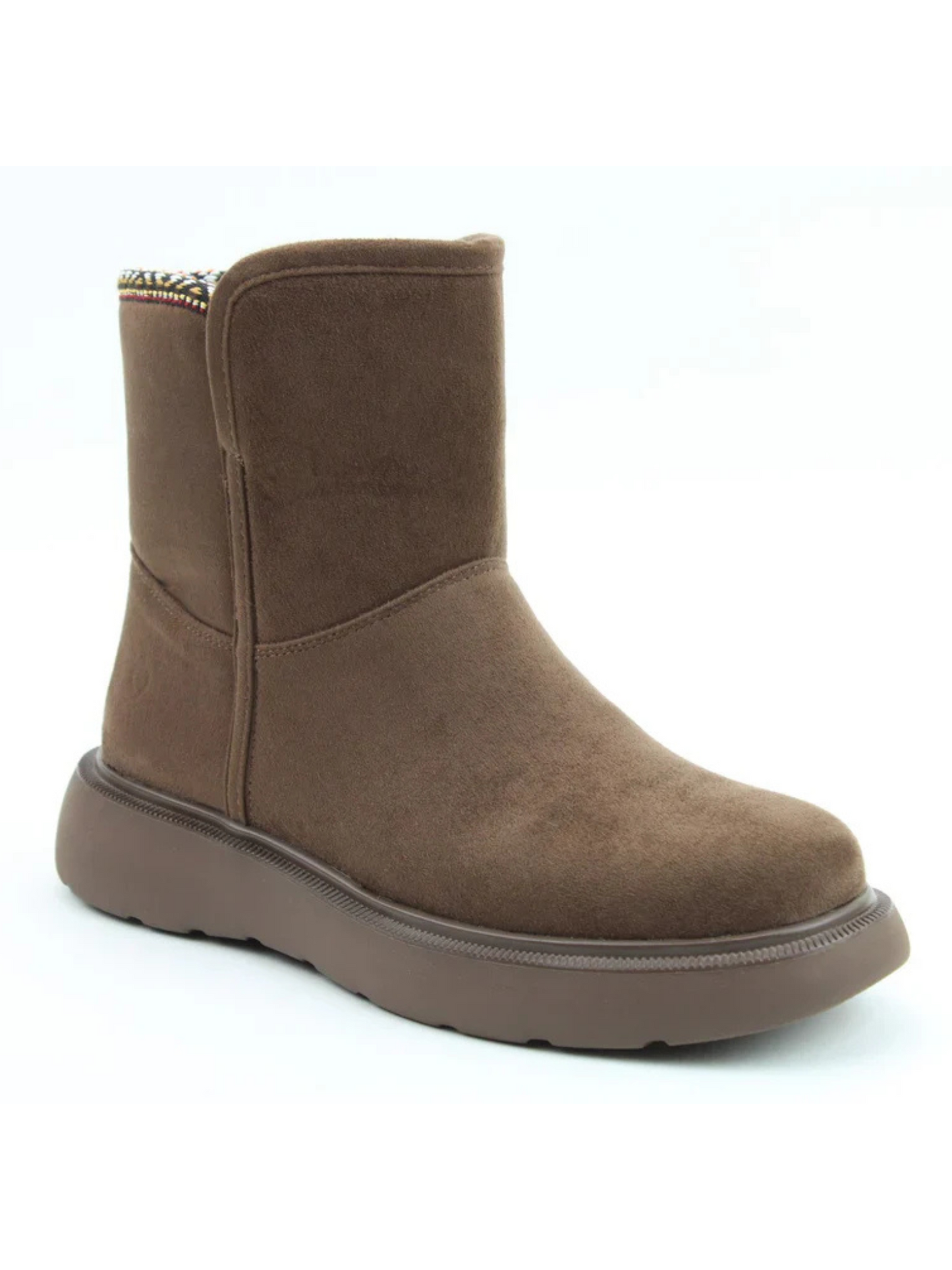 Heavenly Feet Karla chocolate faux fur boots sizes 4-8 (EU37-42)