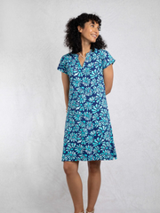 Weird Fish Suffolk's aquamarine organic jersey dress sizes 8-22