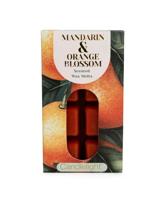 Candlelight pack of 8 wax melts Mandarin and Orange Blossom