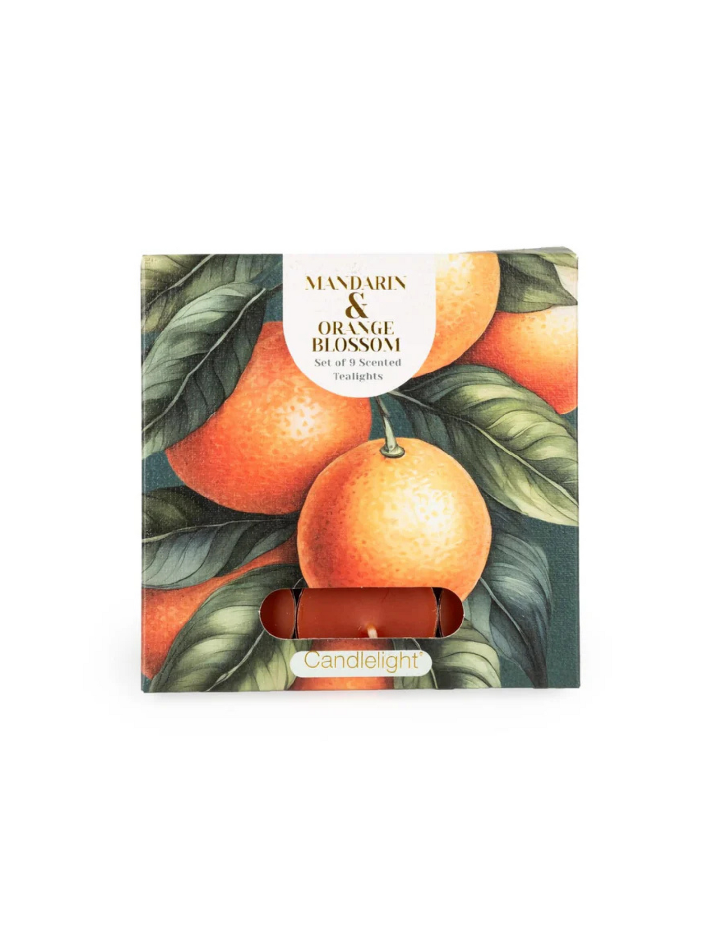 Candlelight Set of 9 Tea Lights Mandarin and Orange Blossom