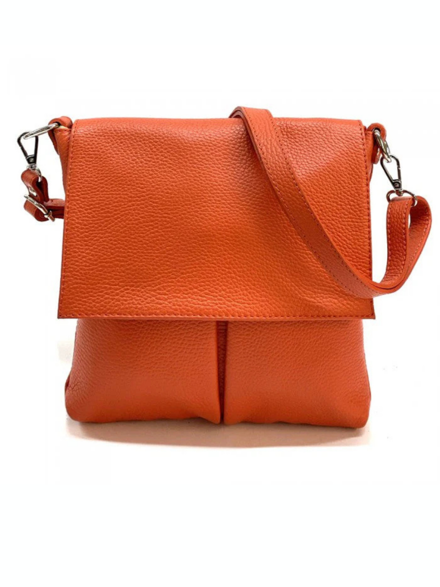 Tamsin Twin Pocket Shoulder Bag in Orange