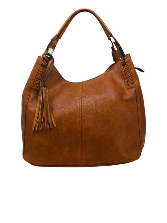 Sally Triple compartment Bag in Tan