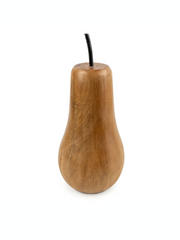 Candlelight Mango Wood Pear Ornament