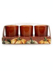 Candlelight Set of 3 Voltives Pumpkin and Ginger