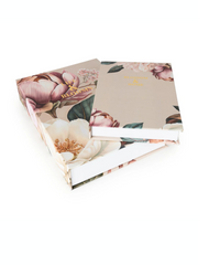 Candlelight Set of 2 book boxes Florals Peony And Water Lily