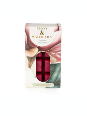 Candlelight Pack of 8 wax Melts Peony and Water Lily